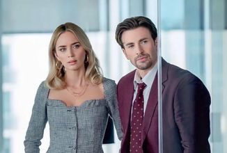 Obchodníci s bolestí: Chris Evans a Emily Blunt v novém filmu ve stylu Vlka z Wall Street
