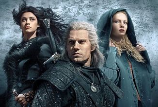 Geralt, Ciri a Yennefer na oficiálním plakátu seriálu Zaklínač