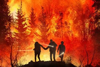 On Fire: Zoufalá rodina prchá z lesů, ve kterých propukne rychle se šířící požár