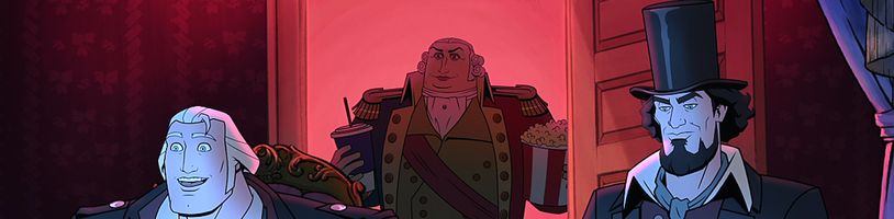 Animovaný film America: The Motion Picture paroduje dějiny založení USA