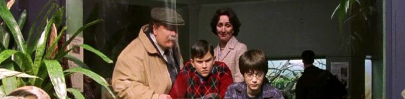 Dursleyovi a Harry v Zoo. Podívejte se na fotky z natáčení seriálového Harry Pottera